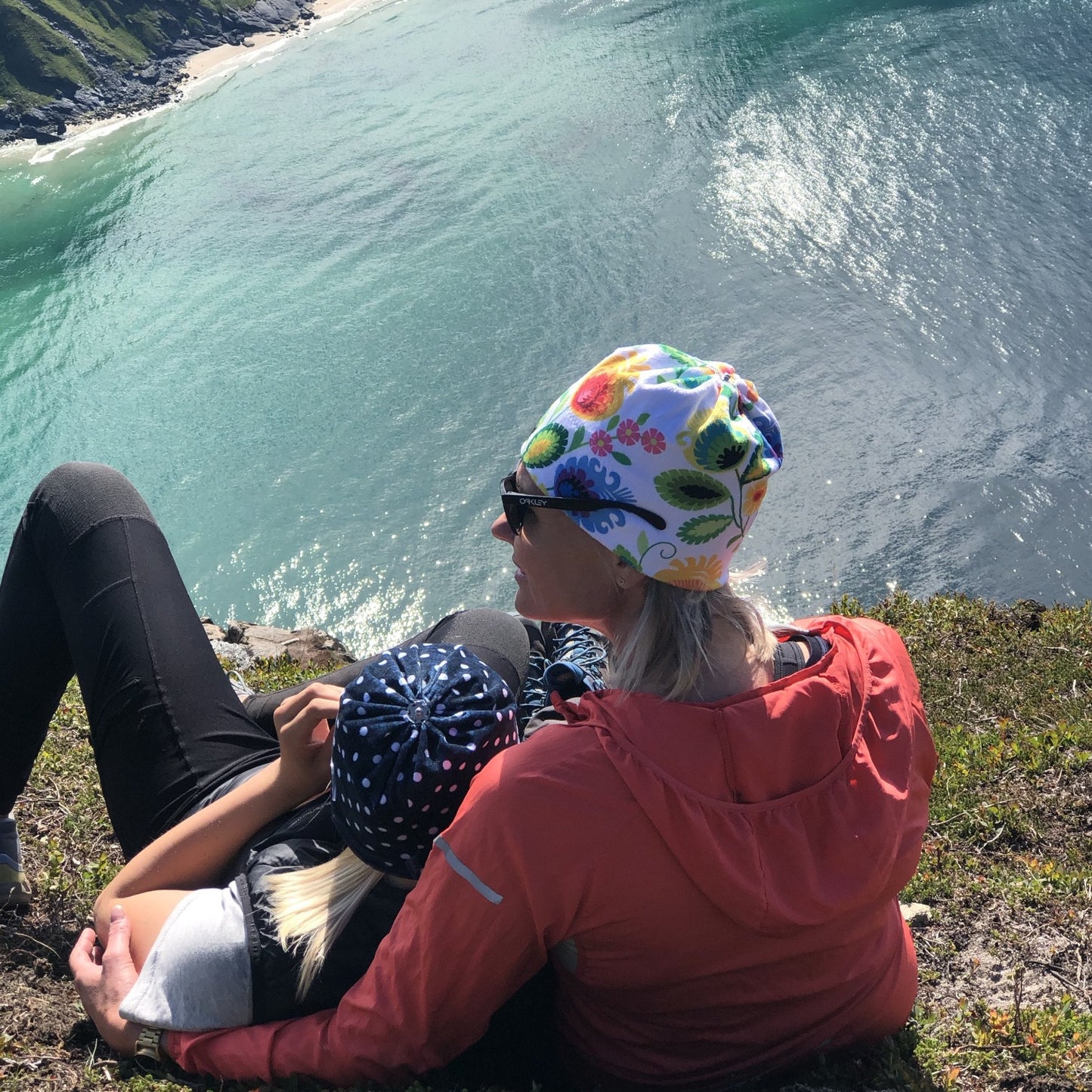 Sommereng - hvit med blomster